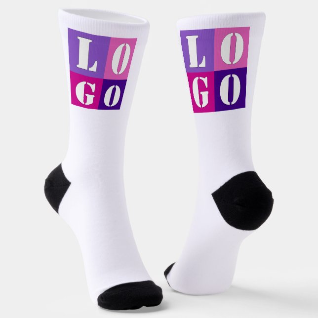 Elegant Simple Personalised Wedding Custom Idea  Socks (Angled)
