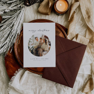 Elegant, Simple Photo Christmas Card