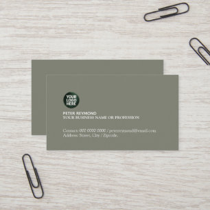 Elegant Simple Professional Business Logo Card