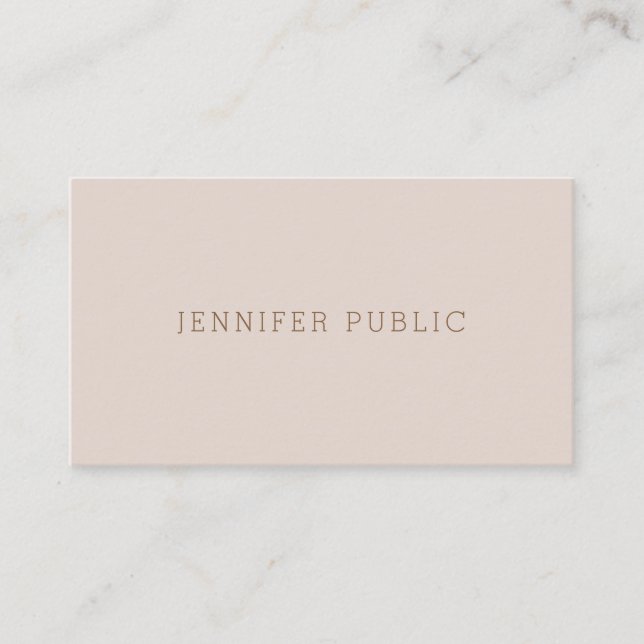 Elegant Simple Professional Modern Luxury Template Business Card (Front)