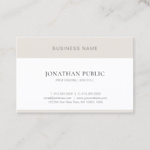Elegant Simple Professional Modern Minimalist Business Card