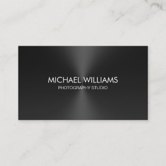 Elegant, simple professional profession metal shin business card