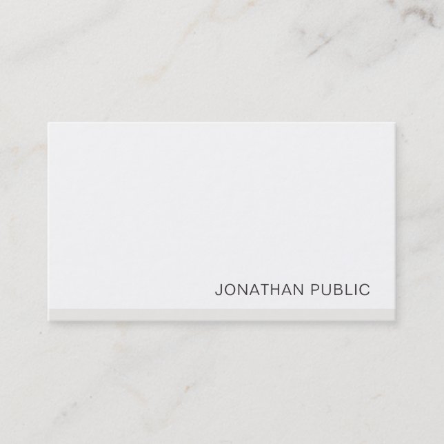 Elegant Simple Professional Template Modern Chic Business Card (Front)