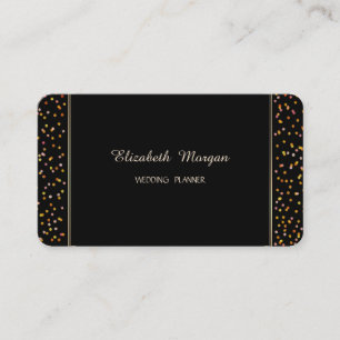 Elegant Simple Stylish Modern Confetti Business Card