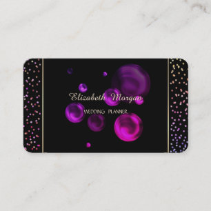 Elegant Simple Stylish Modern Confetti,Dots Business Card