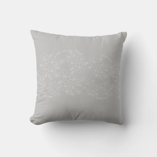 Elegant simple summer flowers pattern cushion
