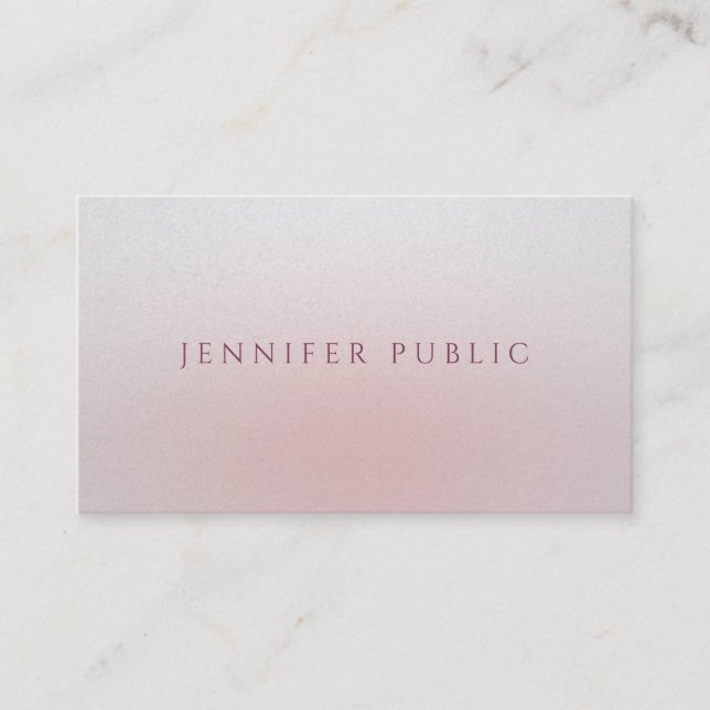 Elegant Simple Template Modern Luxurious Premium Business Card (Front)