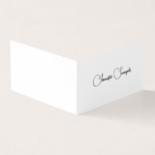 Elegant Simple Template Modern Minimalist Folded Business Card