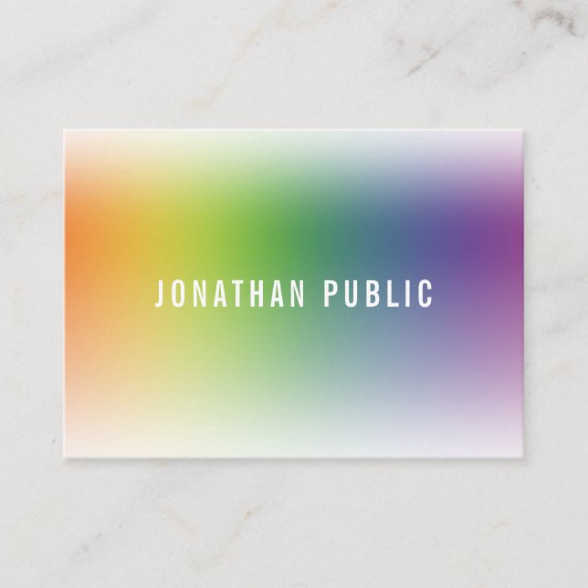 Elegant Simple Template Modern Professional Business Card (Front)