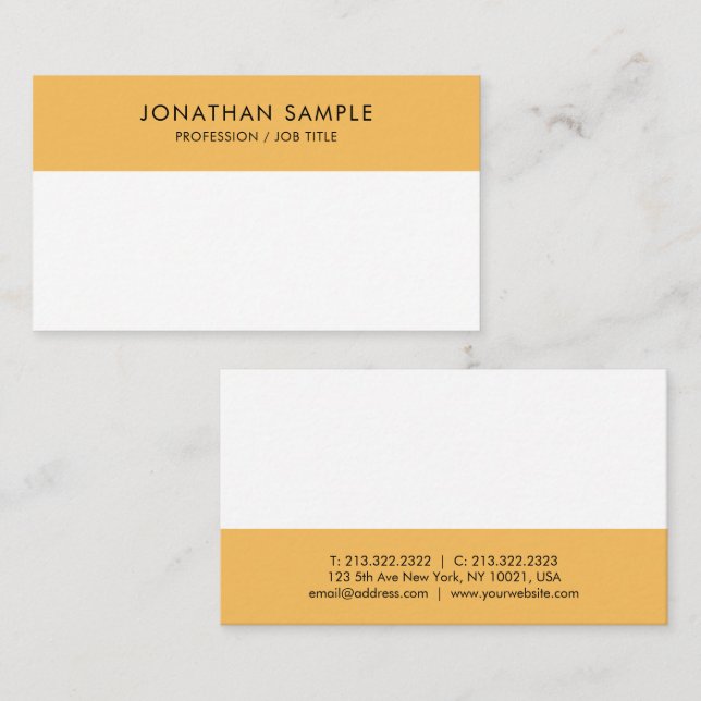 Elegant Simple Template Professional Modern Business Card (Front/Back)