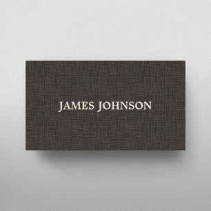 Elegant Simple Texture Brown Attorney Business Card