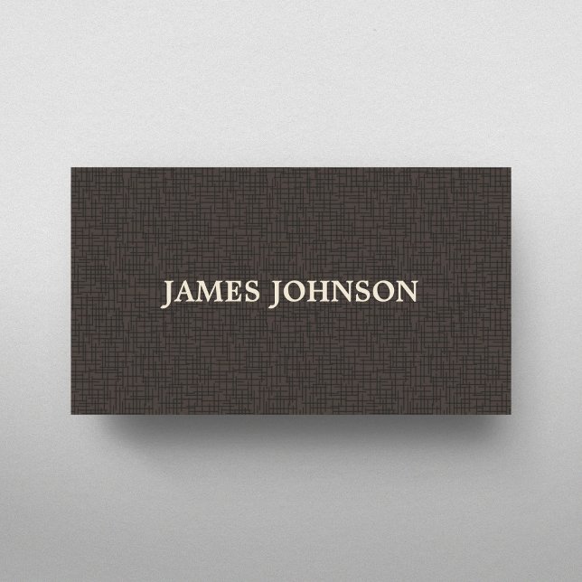 Elegant Simple Texture Brown Attorney Business Card (Creator Uploaded)