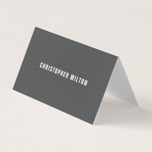 Elegant Simple Texture Grey Consultant Business Card