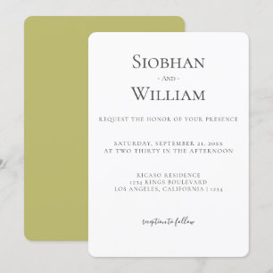 Elegant Simple Wedding