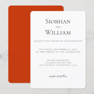 Elegant Simple Wedding