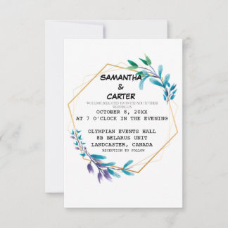 Elegant Simple Wedding Invitation