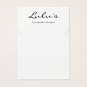 Elegant Simple White Necklace Display