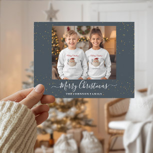 Elegant Single Photo Christmas Card