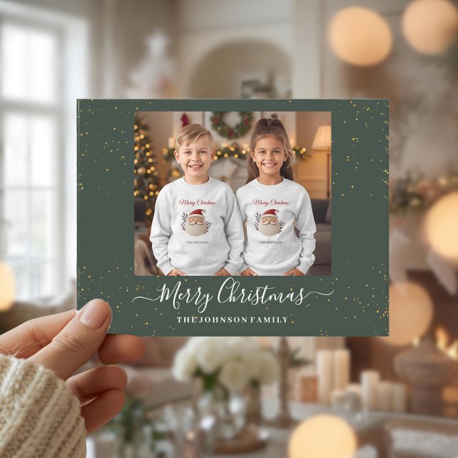 Elegant Single Photo Christmas Card (Creator Uploaded)
