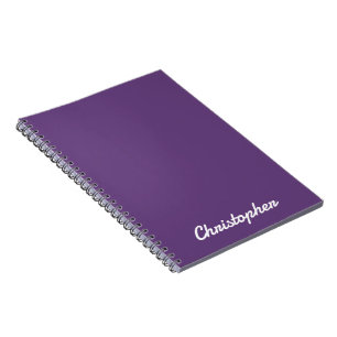 Elegant Single Solid Colour Minimalist  Notebook