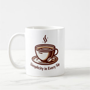 Elegant Sip - Sophisticated Coffee Art Mug