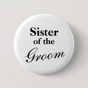 Elegant Sister of the groom buttons
