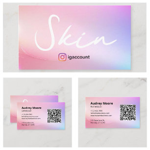 Elegant Skin Aesthetician Business Card