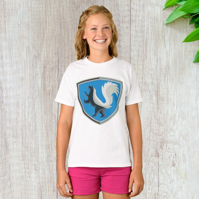 Elegant Skunk Emblem Wildlife Inspired Crest  T-Shirt (Creator Uploaded)