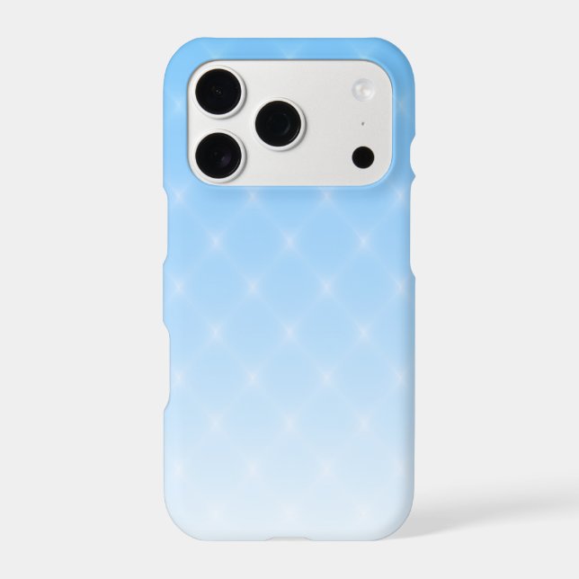 Elegant Sky Blue Ombre Diamond Pattern (Back)