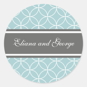 Elegant Slate and Blue stickers