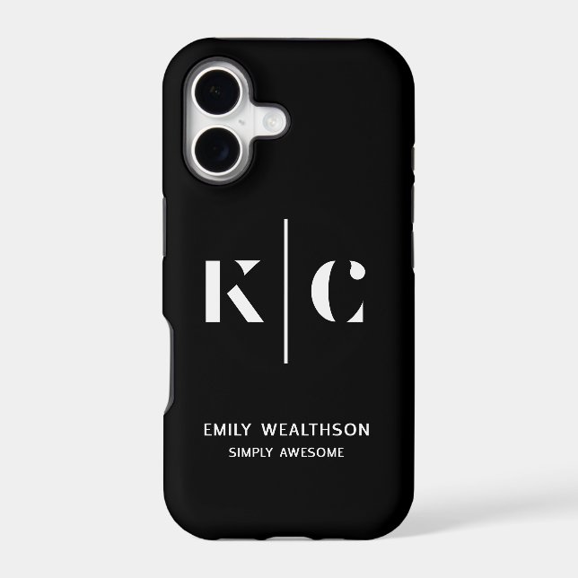 Elegant & Sleek Black QR Code (Back)
