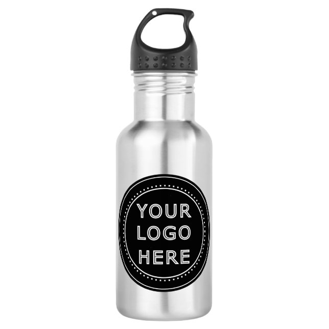 Elegant & Sleek Black QR Code 710 Ml Water Bottle (Front)