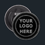 Elegant & Sleek Black QR Code Bottle Opener<br><div class="desc">This design is accessible to all. Feel free to customise the logo,  images,  tStylish Black QR Code Design | Elegant Brandext,  and colours according to your preferences. Thank you very much.</div>