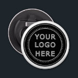 Elegant & Sleek Black QR Code Bottle Opener<br><div class="desc">This design is accessible to all. Feel free to customise the logo,  images,  tStylish Black QR Code Design | Elegant Brandext,  and colours according to your preferences. Thank you very much.</div>