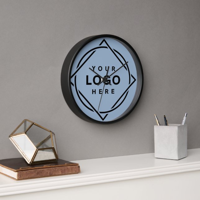 Elegant & Sleek Black QR Code Clock (Office)