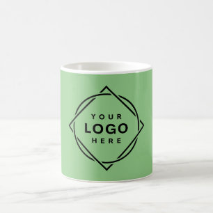 Elegant & Sleek Black QR Code Coffee Mug