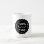 Elegant & Sleek Black QR Code Coffee Mug<br><div class="desc">This design is accessible to all. Feel free to customise the logo,  images,  tStylish Black QR Code Design | Elegant Brandext,  and colours according to your preferences. Thank you very much.</div>