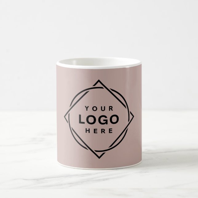 Elegant & Sleek Black QR Code Coffee Mug (Center)