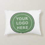 Elegant & Sleek Black QR Code Decorative Cushion<br><div class="desc">This design is accessible to all. Feel free to customise the logo,  images,  tStylish Black QR Code Design | Elegant Brandext,  and colours according to your preferences. Thank you very much.</div>