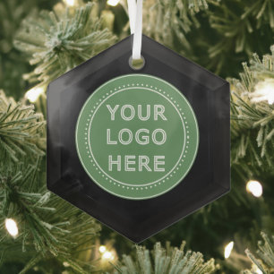 Elegant & Sleek Black QR Code Glass Tree Decoration