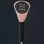 Elegant & Sleek Black QR Code Golf Head Cover<br><div class="desc">This design is accessible to all. Feel free to customise the logo,  images,  tStylish Black QR Code Design | Elegant Brandext,  and colours according to your preferences. Thank you very much.</div>