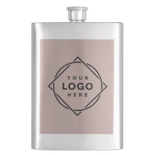 Elegant & Sleek Black QR Code Hip Flask