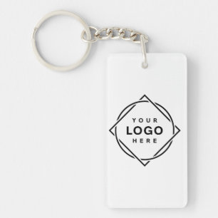 Elegant & Sleek Black QR Code Key Ring