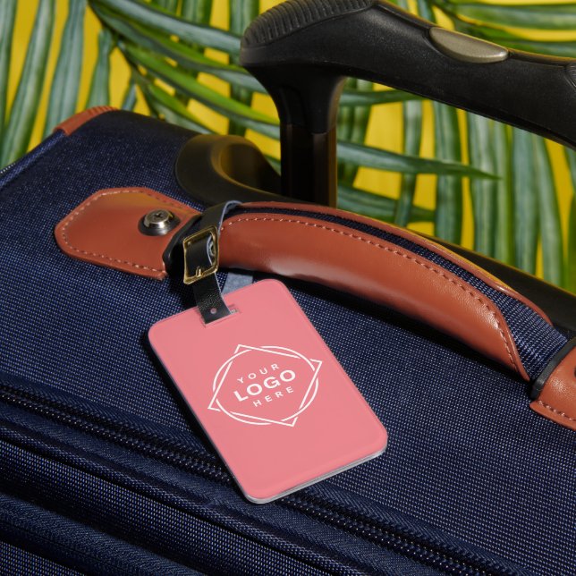 Elegant & Sleek Black QR Code Luggage Tag (Front Insitu 1)
