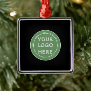Elegant & Sleek Black QR Code Metal Tree Decoration
