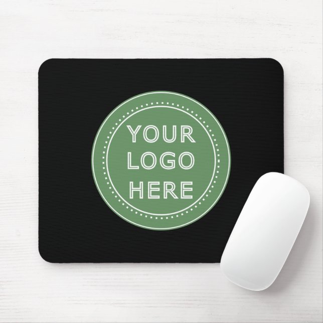 Elegant & Sleek Black QR Code Mouse Mat (With Mouse)