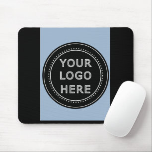 Elegant & Sleek Black QR Code Mouse Mat