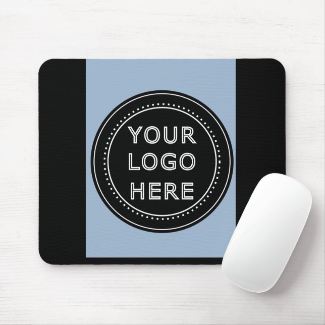 Elegant & Sleek Black QR Code Mouse Mat (With Mouse)