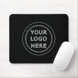 Elegant & Sleek Black QR Code Mouse Mat<br><div class="desc">This design is accessible to all. Feel free to customise the logo,  images,  tStylish Black QR Code Design | Elegant Brandext,  and colours according to your preferences. Thank you very much.</div>
