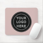 Elegant & Sleek Black QR Code Mouse Mat<br><div class="desc">This design is accessible to all. Feel free to customise the logo,  images,  tStylish Black QR Code Design | Elegant Brandext,  and colours according to your preferences. Thank you very much.</div>